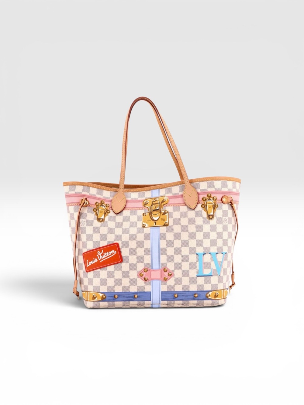 Louis Vuitton Neverfull MM Damier Azur tote